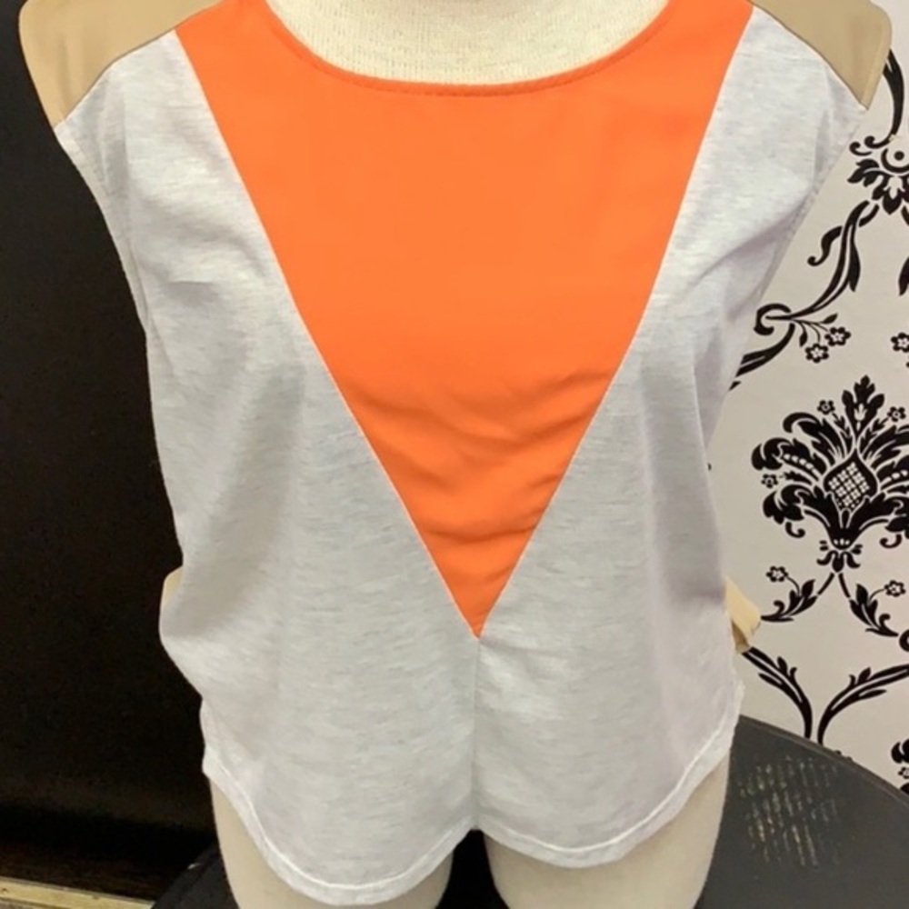 EUC Jealous Tomato sleeveless color block blouse